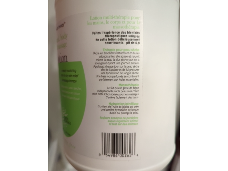 Skin Science Multi-Therapy Body Massage Lotion, 3.79 L