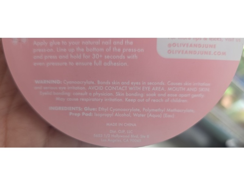 Olive & June Instant Mani Press-On Nails, Besties, 0.07 fl/2 mL, 42 Count