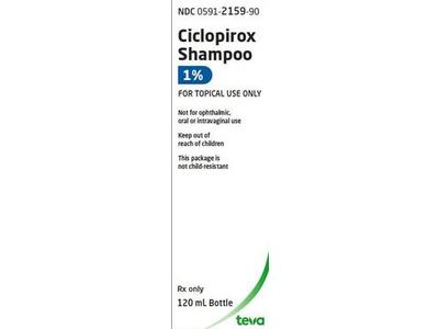 Ciclopirox Shampoo 1%, 120 mL, Actavis Pharma (Rx)