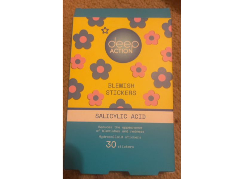 Deep Action Blemish Stickers, Salicylic Acid, 30 Count