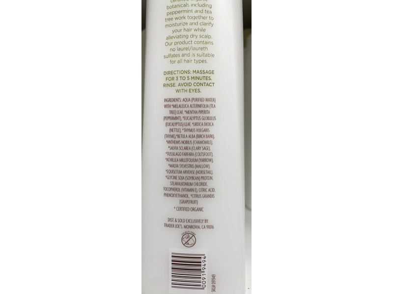 Trader Joe's Tea Tree Tingle Hair Conditioner, 16 fl oz/473 mL