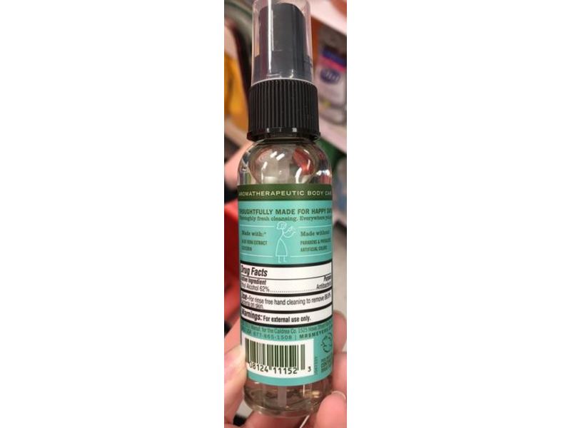 Mrs. Meyer's Clean Day Hand Sanitizer, Basil, 2 fl oz/59 mL