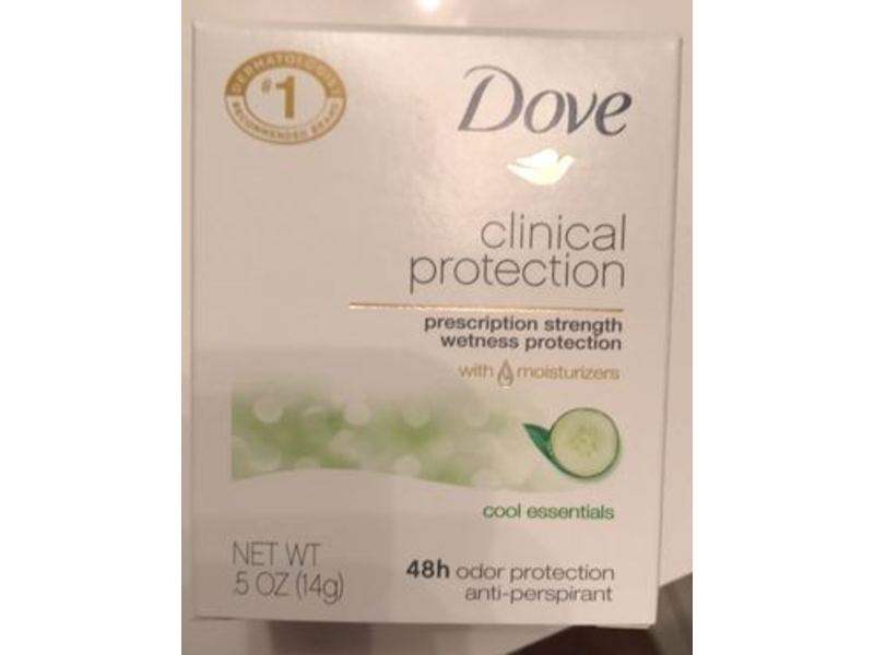 Dove Clinical Odor Protection Antiperspirant, Cool Essentials, 0.5 oz (Pack of 6)