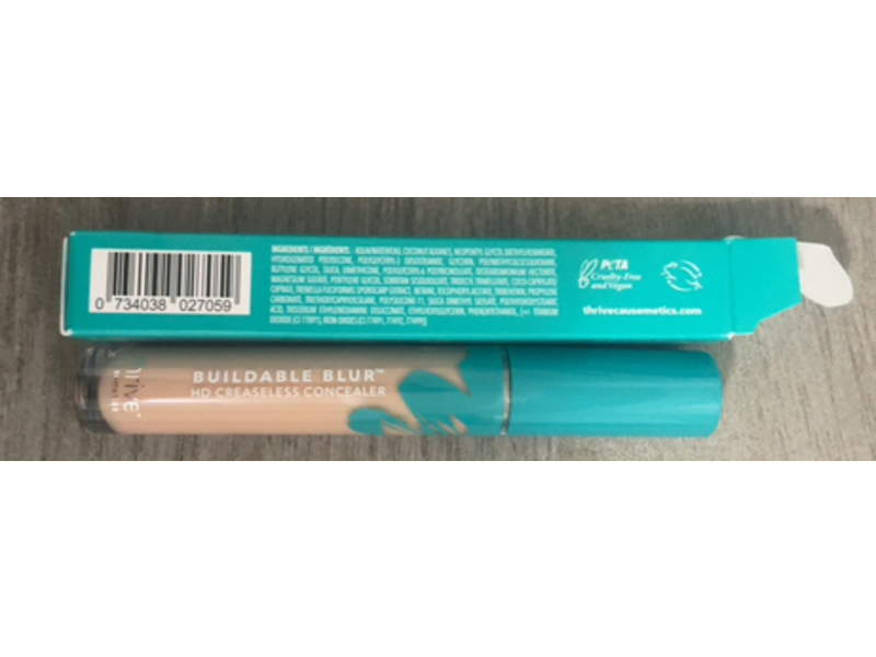 Thrive Bluidable Blur Hd Creaseless Concealer, Light Medium, 0.25 fl oz/7.5 mL