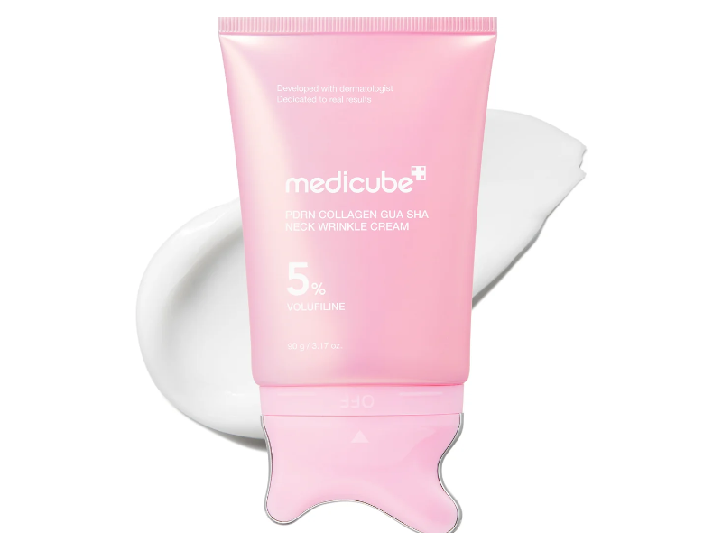 Medicube PDRN Collagen Gua Sha Neck Wrinkle Cream, 3.17 oz/90 g
