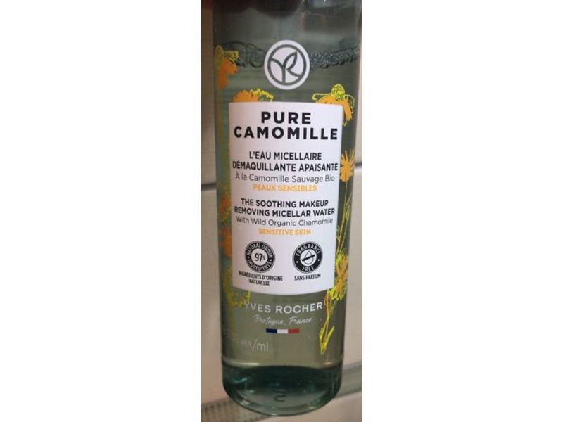 Yves Rocher Soothing Makeup Removing Micellar Water, Pure Camomille, 6.7 fl oz/200 mL