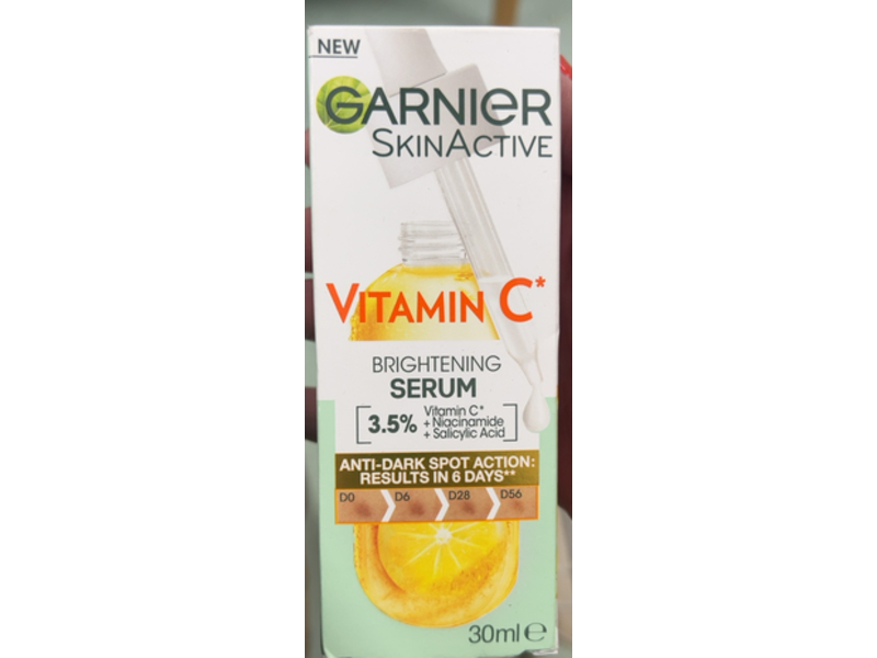 Garnier Skin Active Brightening Serum, Vitamin C, 30mL