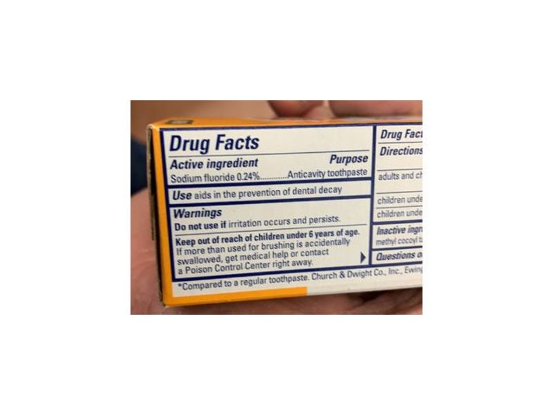 Arm & Hammer Essentials Healthy Teeth & Gums Fluoride Toothpaste, Crisp Mint, 4.3 oz/121 g, Pack Of 4