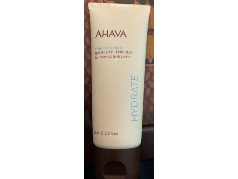 Ahava Time To Hydrate Night Replenisher, Normal To Dry Skin, 2.5 fl oz/75 mL