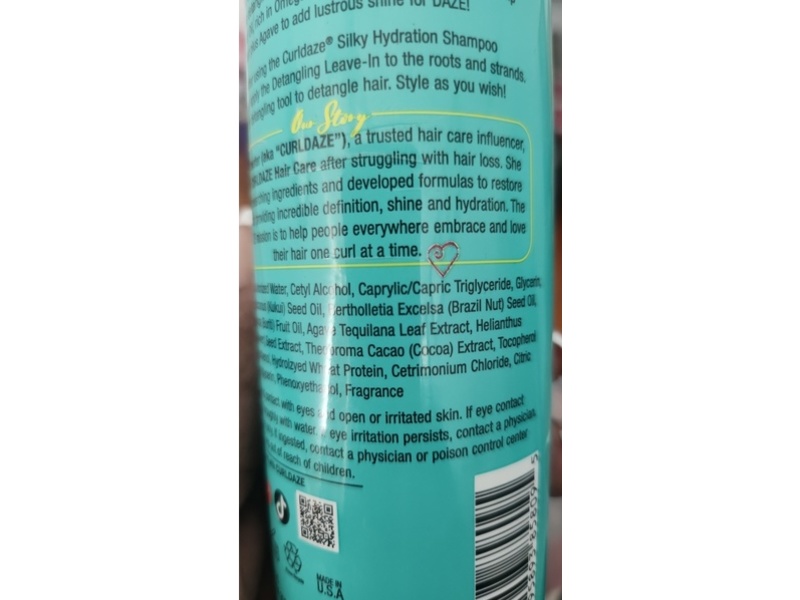 Curldaze Silky Hydration Detangling Leave-In Conditioner, 8 fl oz/237 mL