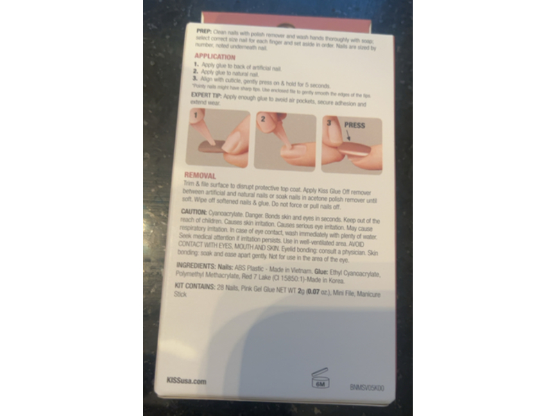 Kiss Bare But Better TruNude Nail Shades Kit, Bare Nude, 28 Count