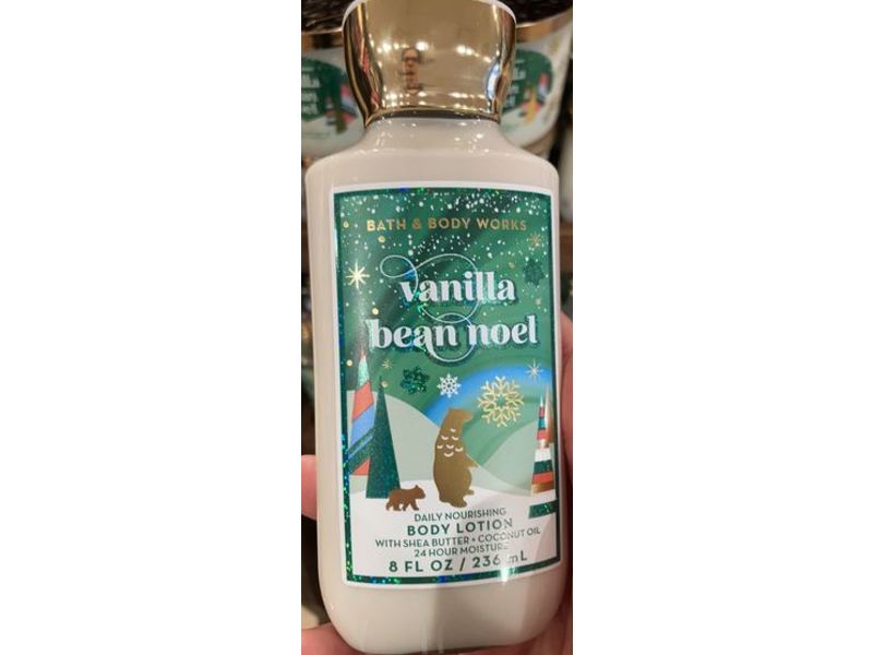 Bath & Body Works Vanilla Bean Noel Daily Nourishing Body Lotion, Shea Butter + Coconut Oil, 8 fl oz/236 mL