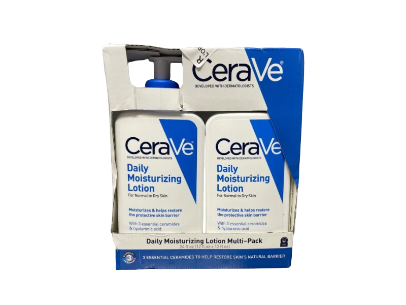 Cerave Daily Moisturizing Lotion, 12 fl oz/355 mL, Pack Of 2