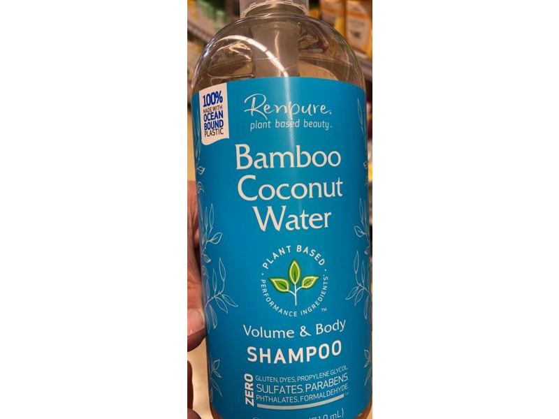 Renpure Bamboo Volume & Body Shampoo, Coconut Water, 24 fl oz/710 mL