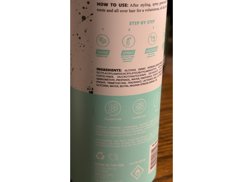 FoxyBae Volumizing Hair Spray, Big Tease, 5 fl oz/142 g