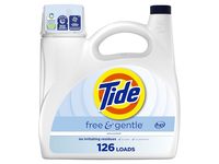 Tide Free & Gentle Liquid Laundry Detergent, Unscented, 126 Loads, 166 fl oz/4.9 L - Image 2
