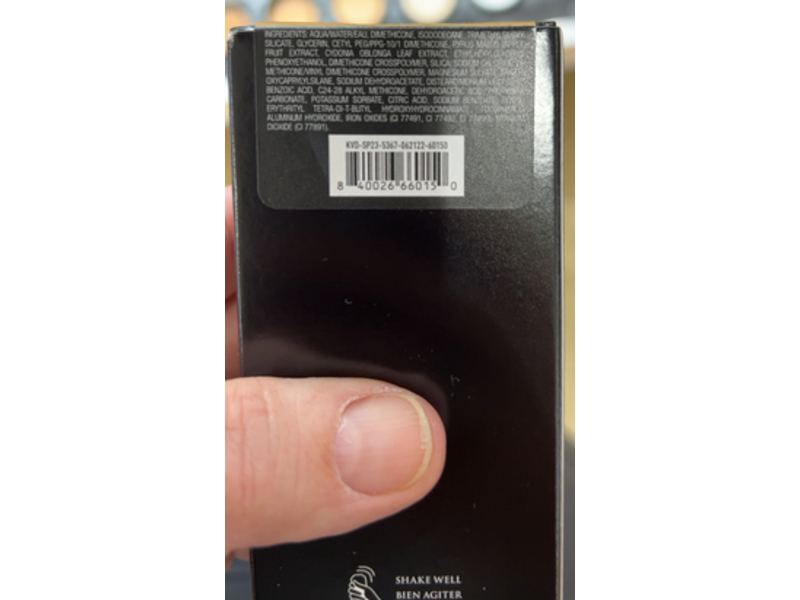 KVD Beauty Good Apple Full-Coverage Foundation Serum, Medium 054, 1.01 fl oz/30 mL