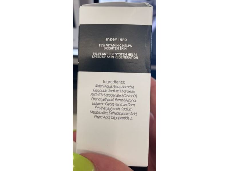 The Inkey List 15% Vitamin C And EGF Serum, 1 fl,oz/30 mL
