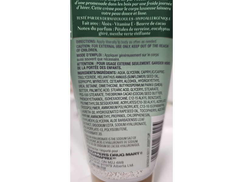 Life Brand Hydrating Body Cream, Winter Eucalyptus, 150 mL