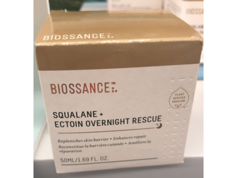 Biossance Overnight Rescue, Squalane + Ectoin, 1.6 fl oz/50 mL