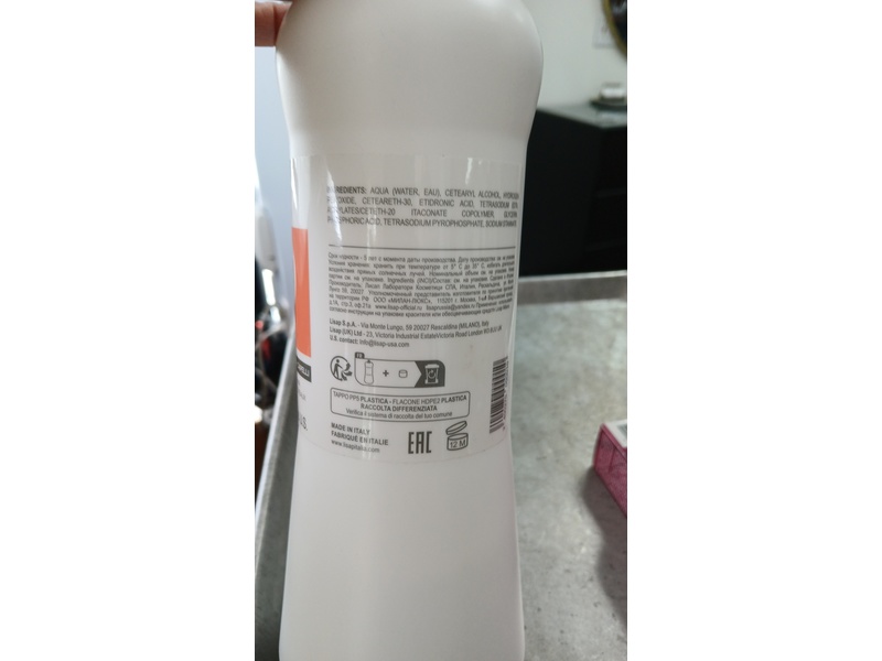 Lisap Milano Developer, 3% 10 Vol, 35.3 oz/1000 mL
