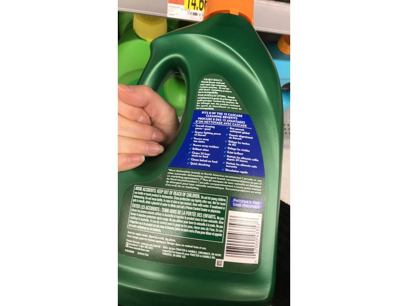 Cascade Complete Dishwasher Detergent, 8X Power, Citrus Breeze Scent, 75 oz/2.12 kg