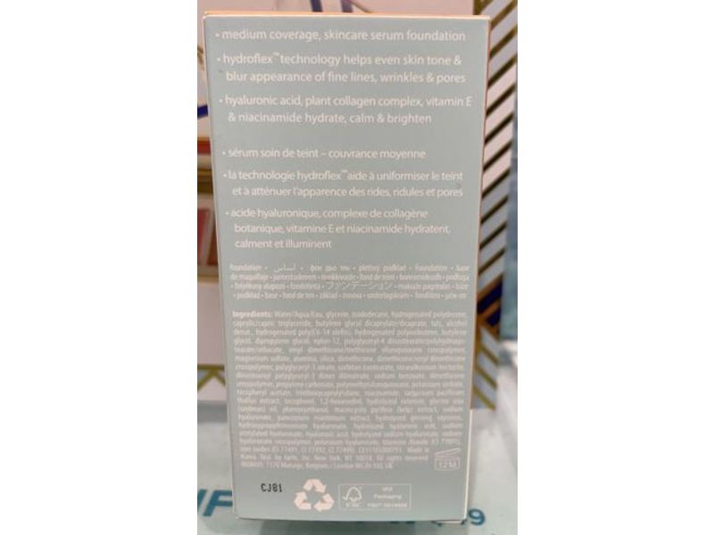 Tarte Sea Hydroflex Serum Foundation, 25S Light Medium Sand, 1.01 fl oz/30 mL