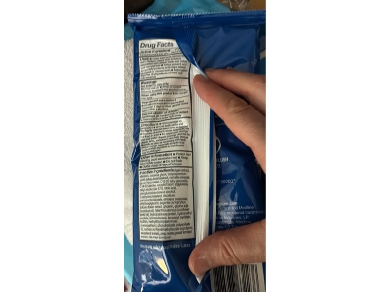 Medline Remedy Clinical Prevent Barrier Cream Cloth 3-In-1 Skin Protectant, Unscented, 8 Count