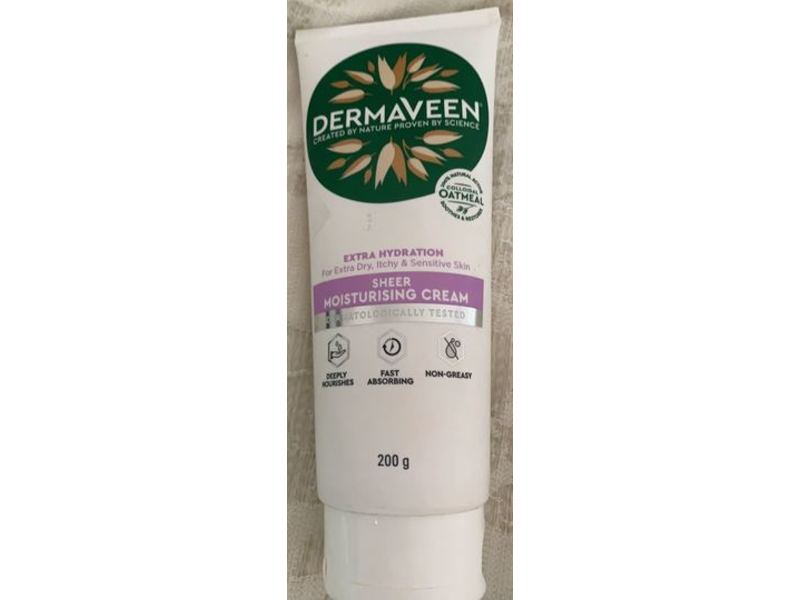 Dermaveen Sheer Moisturising Cream, Extra Hydration, 200 g