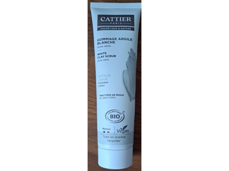 Cattier White Clay Scrub, Aloe Vera, 100 mL