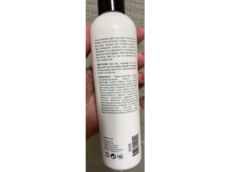 Lange Lather Keratin Protein Shampoo, 8 fl oz/236 mL