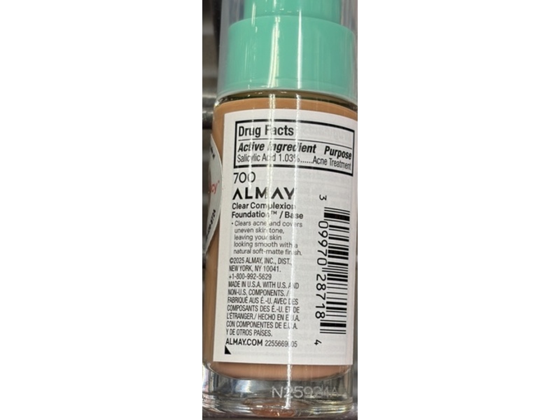 Almay Clear Complexion Foundation, 700, 1 fl oz/30 mL