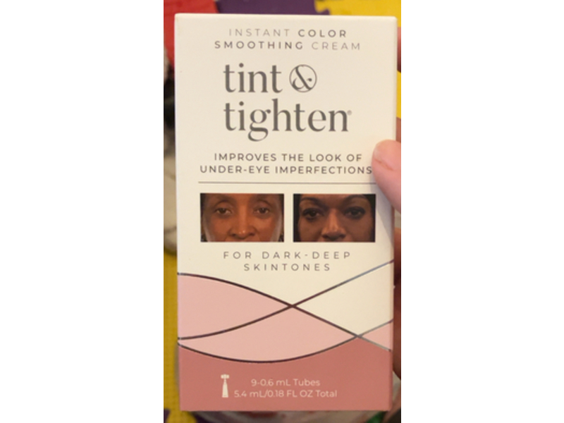 Tint & Tighten Instant Color Smoothing Cream Tubes, Dark - Deep, 0.18 fl oz/5.4 mL, Pack Of 9