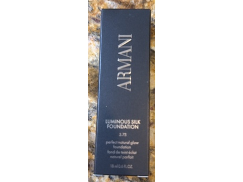 Armani Beauty Luminous Silk Foundation, 5.75 Light Medium/Neutral Golden, 0.6 fl oz/18 mL