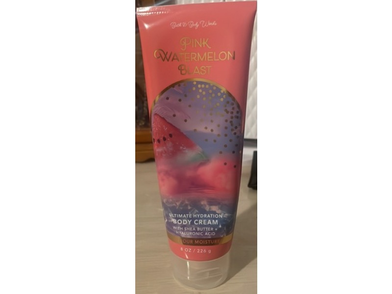 Bath & Body Works Ultimate Hydration Body Cream, Pink Watermelon Blast, 8 fl oz/226 g