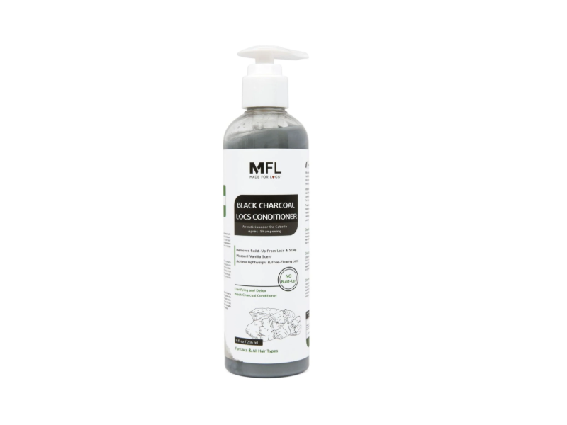 Made For Locs clarifying & Detox Conditioner, Black Charcoal, 8 fl oz/236 mL