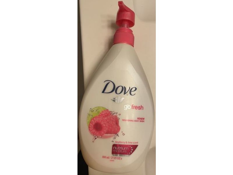 Dove Go Fresh Nourishing Body Wash, Raspberry & Lime Scent, 27.05 oz/800 mL