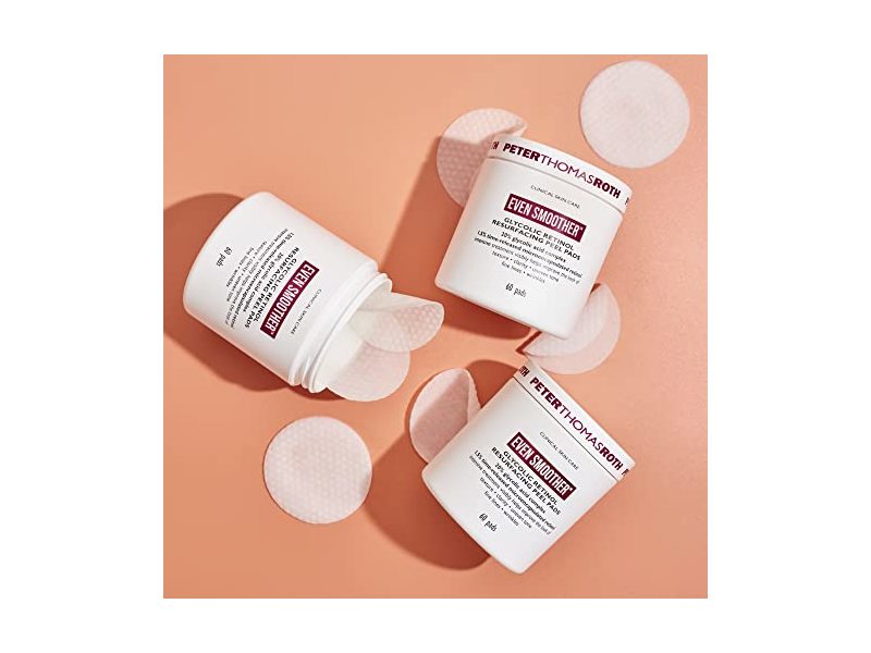Peter Thomas Roth Even Smoother Glycolic Retinol Resurfacing Peel Pads 60 ct.