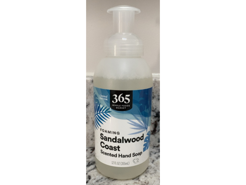 365 Whole Foods Market Scented Hand Soap, Foaming Sandalwood Coast, 12 fl oz/255 mL