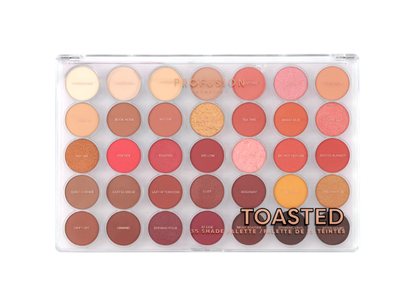 Profusion Cosmetics Pro Artistry Eyeshadow Palette, Toasted, 1.36 oz/38.5 g