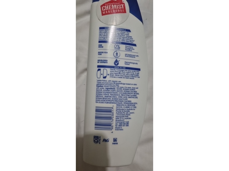 Head & Shoulders 2 In 1 Anti Dandruff Shampoo + Conditioner, Cool Menthol, 350 mL