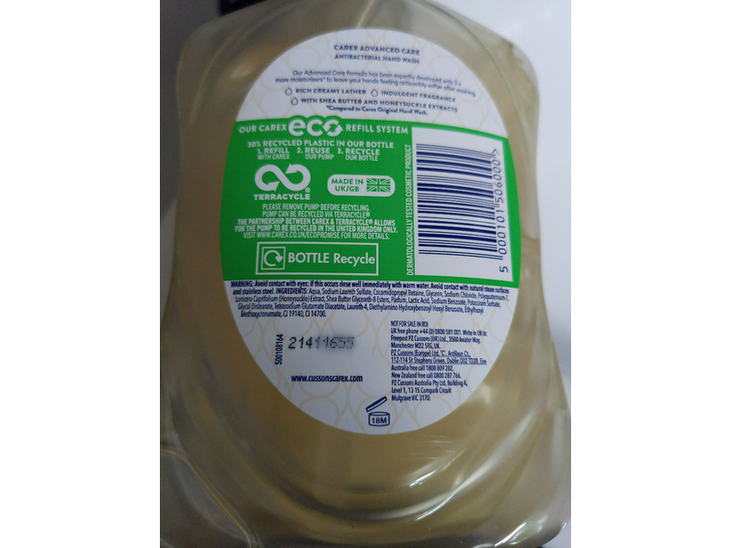 Carex Advanced Care+ Antibacterial Hand Wash, Shea Butter, 500 mL, Pack Of 6