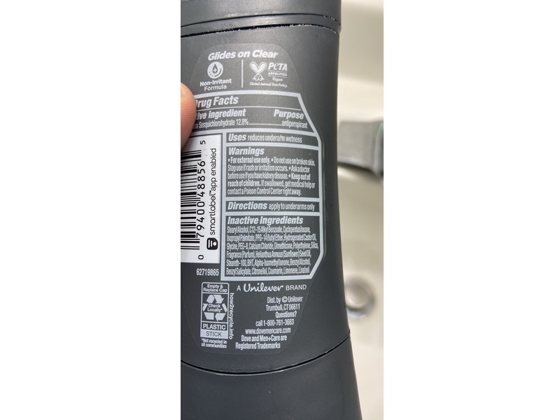 Dove Men + Care Deodorant, Sea Salt + Lavender, 2.6 oz/74 g, Pack Of 3