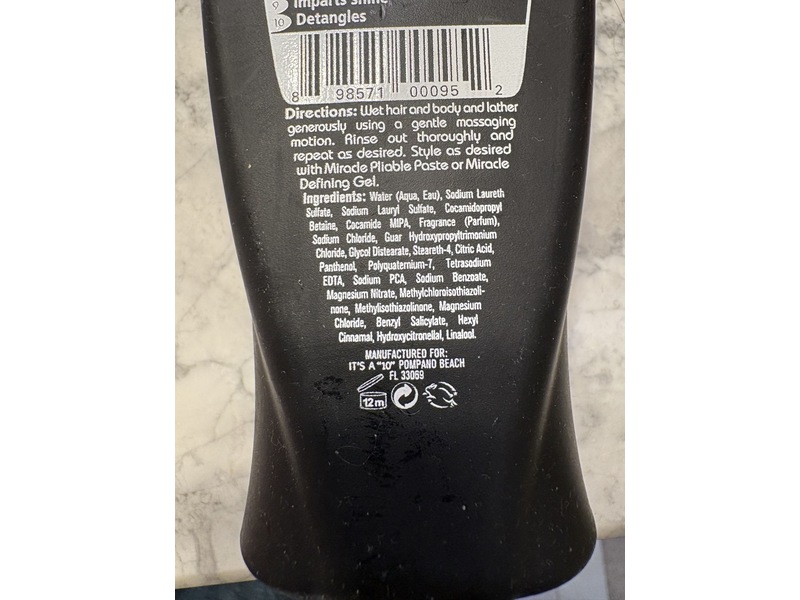 He's A 10 Miracle 3 In 1 Shampoo, Conditioner & Body Wash, 10 fl oz/295 mL