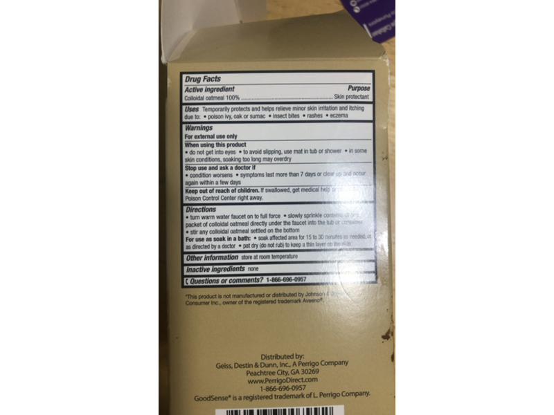 Good Sense Soothing Oatmeal Bath Treatment, 1.5 oz