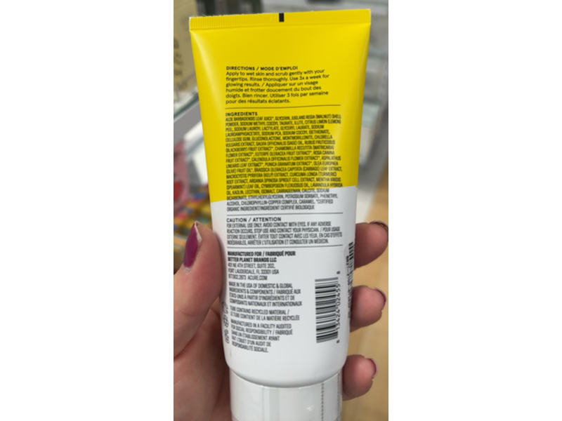 Acure Brightening Facial Scrub, 6 fl oz/177 mL