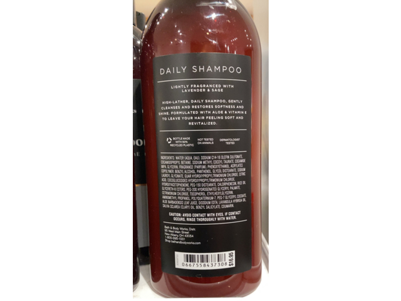 Bath & Body Works Daily Shampoo, Aloe & Vitamin E, 16 fl oz/473 mL