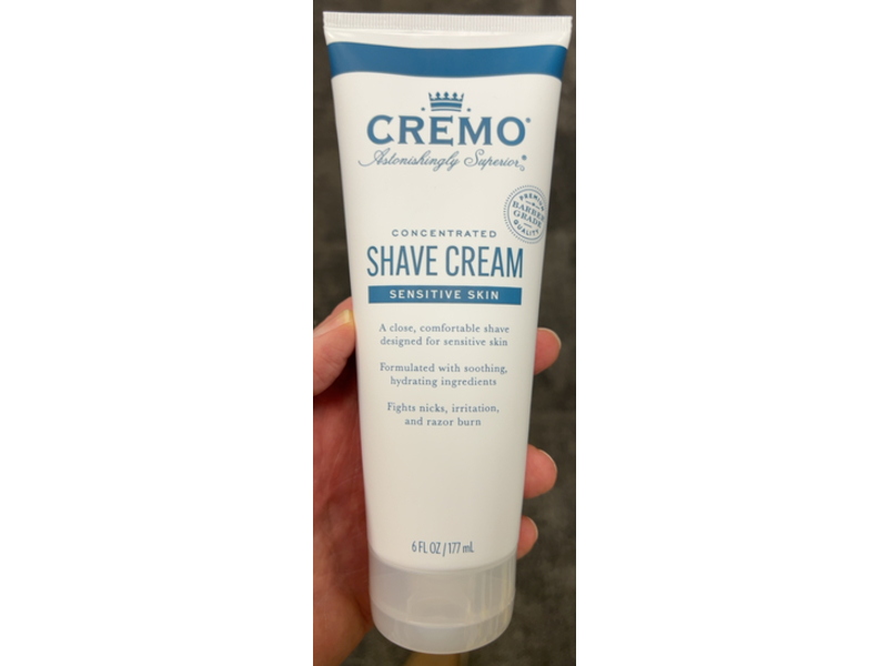 Cremo Concentrated Shave Cream, Sensitive Skin, 6 fl oz/177 mL