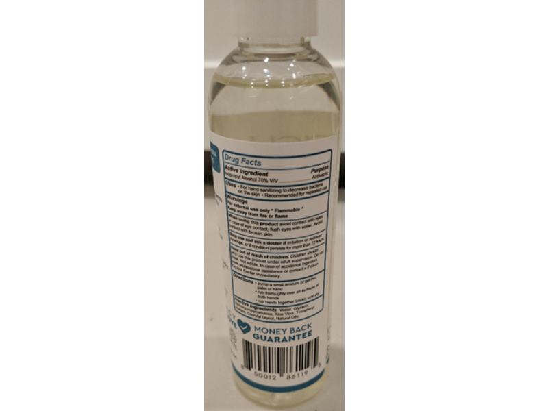 Puracy Gel Hand Sanitizer, Citrus & Sea Salt, 3.4 fl oz/100 mL