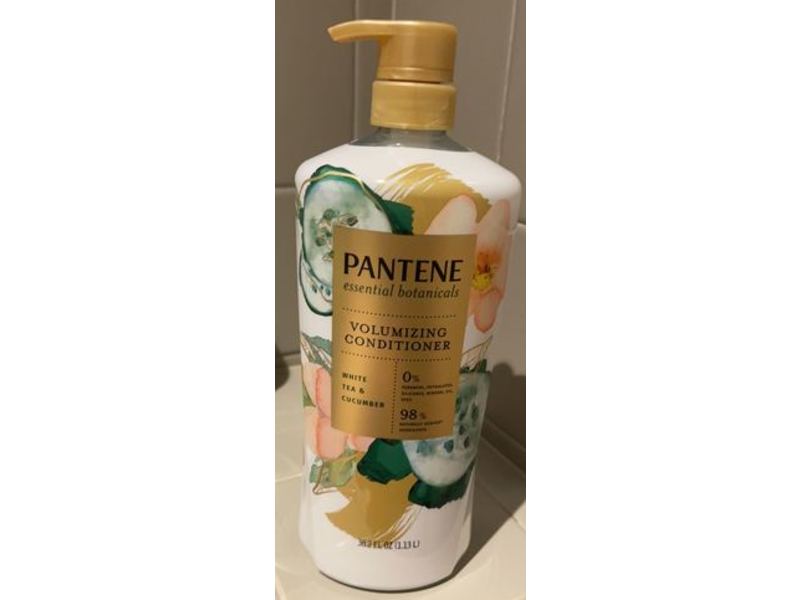Pantene Volumizing Conditioner, White Tea & Cucumber, 38.2 fl oz/1.13 L